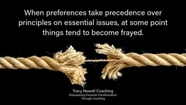 Principles Versus Preferences